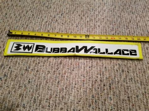 NASCAR Darrell Bubba Wallace Name Rail Namerail Sheetmetal 